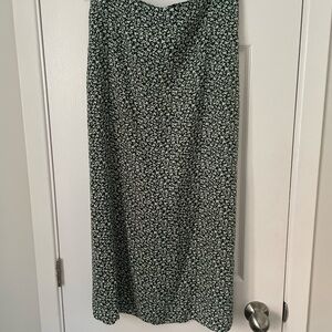 Floral Green Skirt